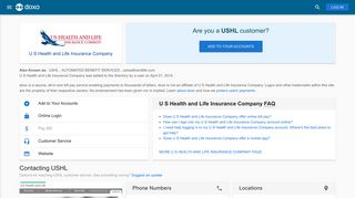 U S Health and Life Insurance Company (USHL): Login, Bill Pay ...
