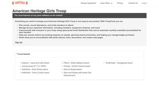 American Heritage Girls - TroopTrack