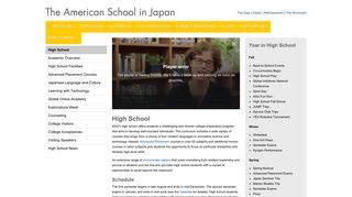 ASIJ High School - The American School in Japan