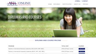 Pricing - American Hospitality Academy - Online Business Training