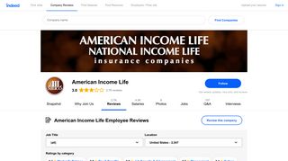 Working at American Income Life: 2,489 Reviews | Indeed.com