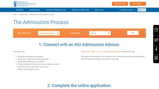 Online College Admissions | AIU