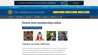 Renew your membership online | The American Legion