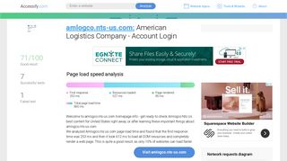 Access amlogco.nts-us.com. American Logistics Company - Account ...