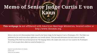 American Marriage Ministries – May Not Be Legally Valid