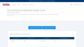 America's Mattress - Financing Options