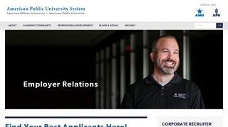 Employer Relations | APUS - American Public University System