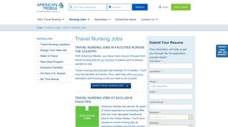 Travel Nursing Jobs | American Mobile