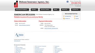 Tennessee American Modern independent insurance agent | Dickson ...