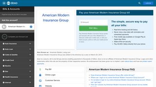 American Modern Insurance Group (American Modern): Login, Bill ...