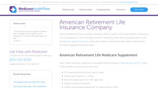 American Retirement Life Insurance Company | Medicare Health ...