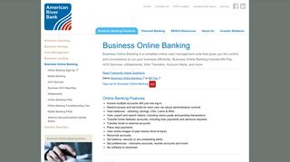 American River Bank - Business Online Banking