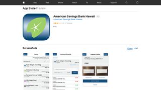 American Savings Bank Hawaii on the App Store - iTunes - Apple