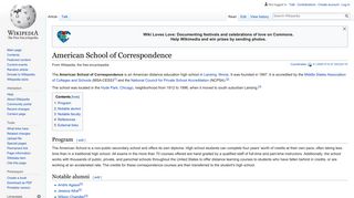 American School of Correspondence - Wikipedia