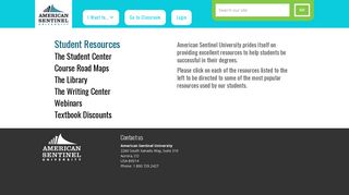 Find Resources - American Sentinel University