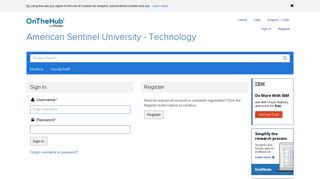 Sign In | American Sentinel University - Technology - Microsoft ...