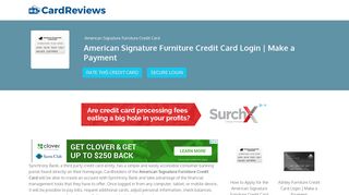 American Signature Furniture Credit Card Login | Make a Payment
