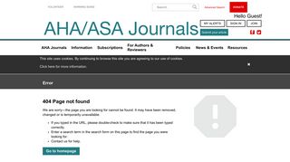 Log in | AHA / ASA Journals