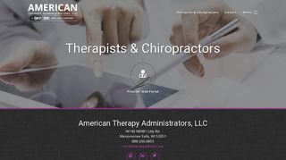 Therapists & Chiropractors - American Therapy Administrators