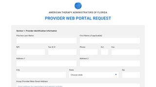 Provider Web Portal Registration - Health System One