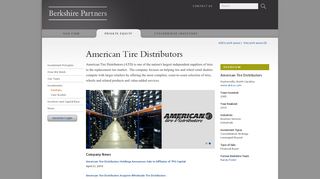 American Tire Distributors - Berkshire Partners