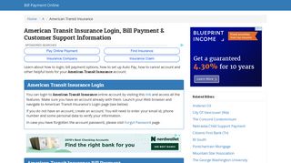 American Transit Insurance Login, Bill Payment & Customer Support ...