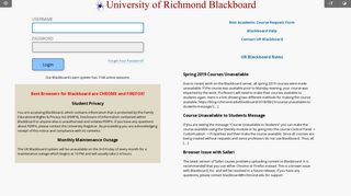 Blackboard Learn - University of Richmond