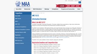 AMC 10/12 | Mathematical Association of America