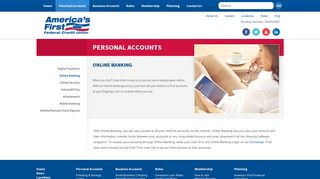 Online Banking | America's First Federal Credit Union