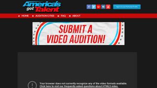 Submit A Video Audition for America's Got Talent – Official America's ...