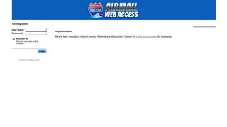 Internet America - Airmail Web Access