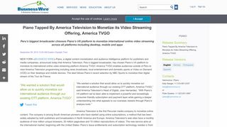 Piano Tapped By America Television to Monetize its Video ...