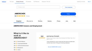 AMERICHEK Careers and Employment | Indeed.com