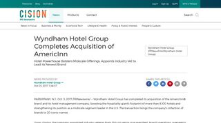 Wyndham Hotel Group Completes Acquisition of AmericInn