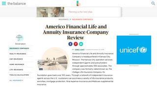Americo Financial Life and Annuity Insurance Company ... - The Balance