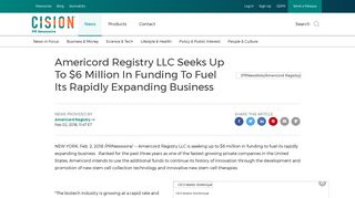 Americord Registry LLC Seeks Up To $6 Million In Funding To Fuel Its ...