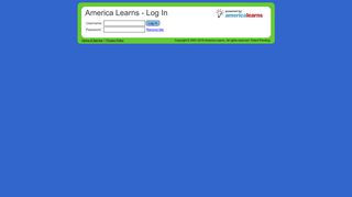America Learns: Log in