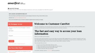 AmeriFirst Home Mortgage - Customer CareNet