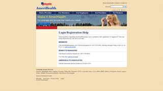 Login and Registration Help - AmeriHealth