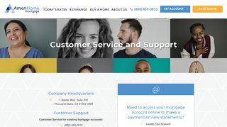 Customer Service and Support | AmeriHome Mortgage Company
