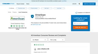 Ameriloan 48 Reviews and Complaints - Read Before You Buy
