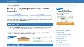 Amerimark Login, Bill Payment & Customer Support Information