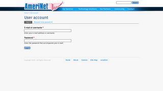 User account - AmeriNet