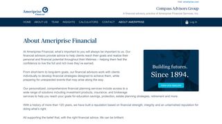 About Ameriprise - Compass Advisors Group | Ameriprise Financial