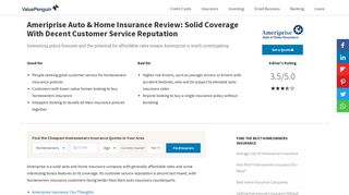 Ameriprise Auto & Home Insurance Review: Solid Coverage With ...