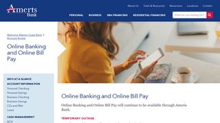 Online Banking and Online Bill Pay - Ameris Bank