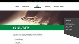 Online Services - Amerisafe