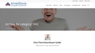 FAQ Archives - AmeriSave Mortgage Corporation