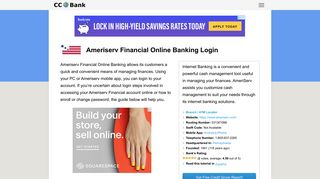 Ameriserv Financial Online Banking Login - CC Bank