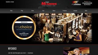 mychoice|The Meadows Casino|Washington Pennsylvania